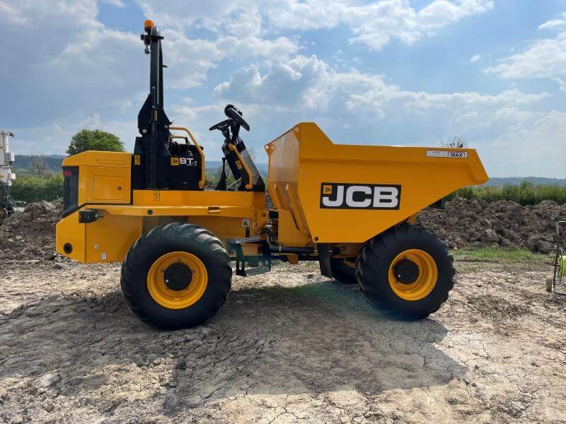 machine JCB Dumper 9T vue de profil